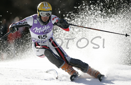 PhotoSI sport photo agency Maxime Tissot of France skiing in